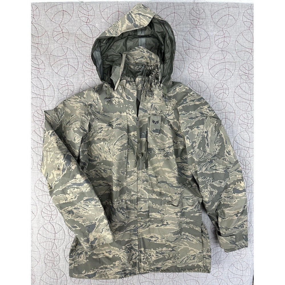 US AIR FORCE Gore-Tex All-Purpose Environmental Camo Parka Shell / Medium Long - Picture 1 of 10